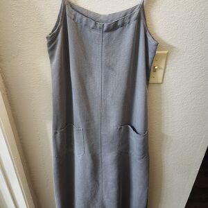 Faded Glory Grey/Navy Chico Maxi Dress